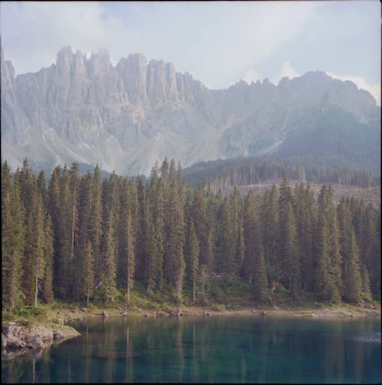 Lakeside Landscape in natural colors