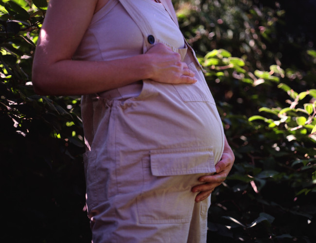 Expecting Mother in natural light