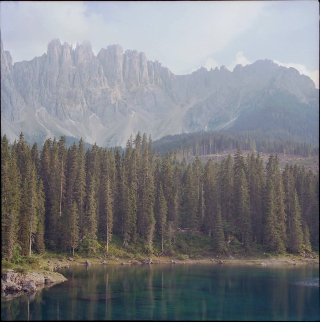Lakeside Landscape in natural colors